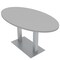 Skutchi Designs 33.5 in W, 59.5 in L, 29 in H, Engineered Wood Top, Grey HAR-OVL-34x60-DOU-XD01 - alternate 1